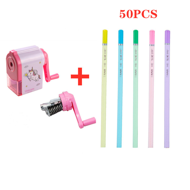 50 pieces of HB student pencil and pencil sharpener s..